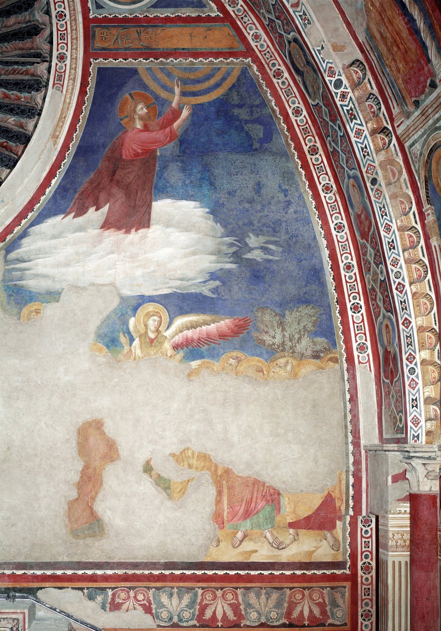 Historia Nowego Testamentu: Wniebowstąpienie Chrystusa - Fresco autorstwa Giotto (c.1266 1337)