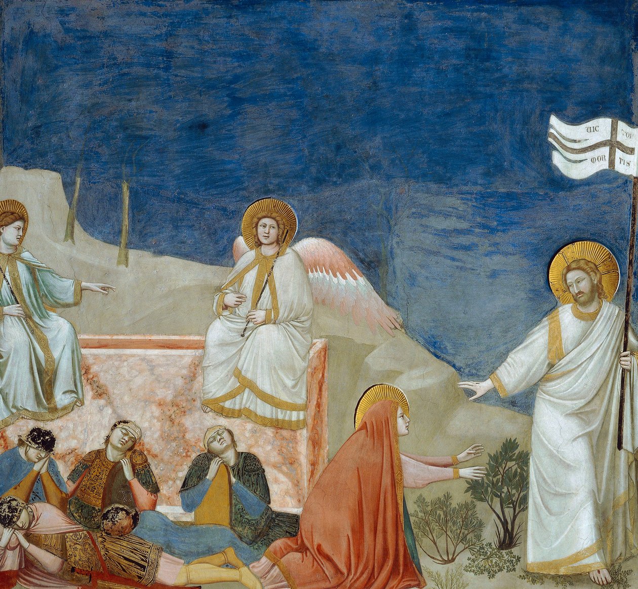 Zmartwychwstanie Chrystusa, fragment życia i męki Chrystusa, Giotto autorstwa Giotto (c.1266 1337)