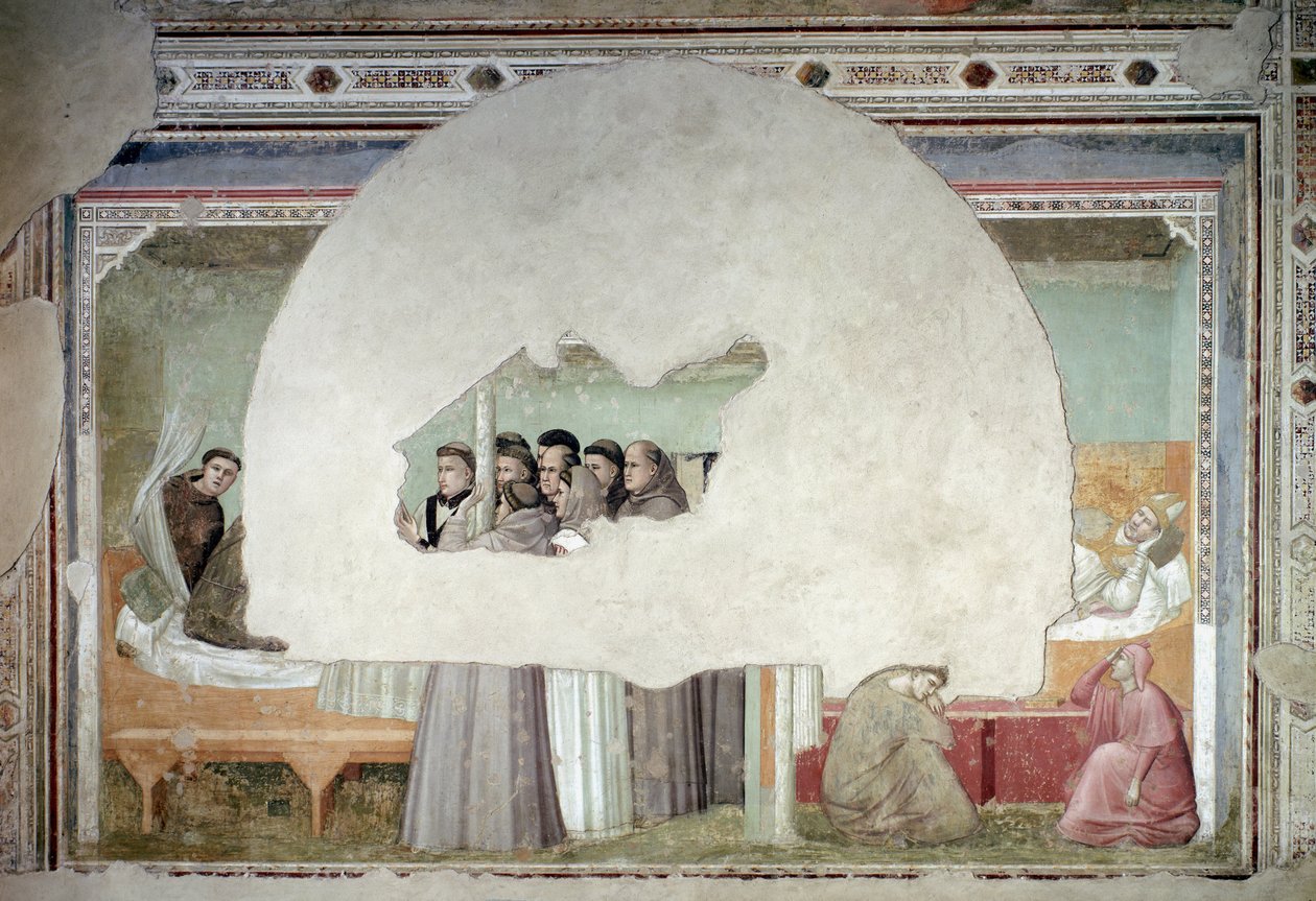 Wizje Wniebowstąpienia św. 1325 autorstwa Giotto (c.1266 1337)
