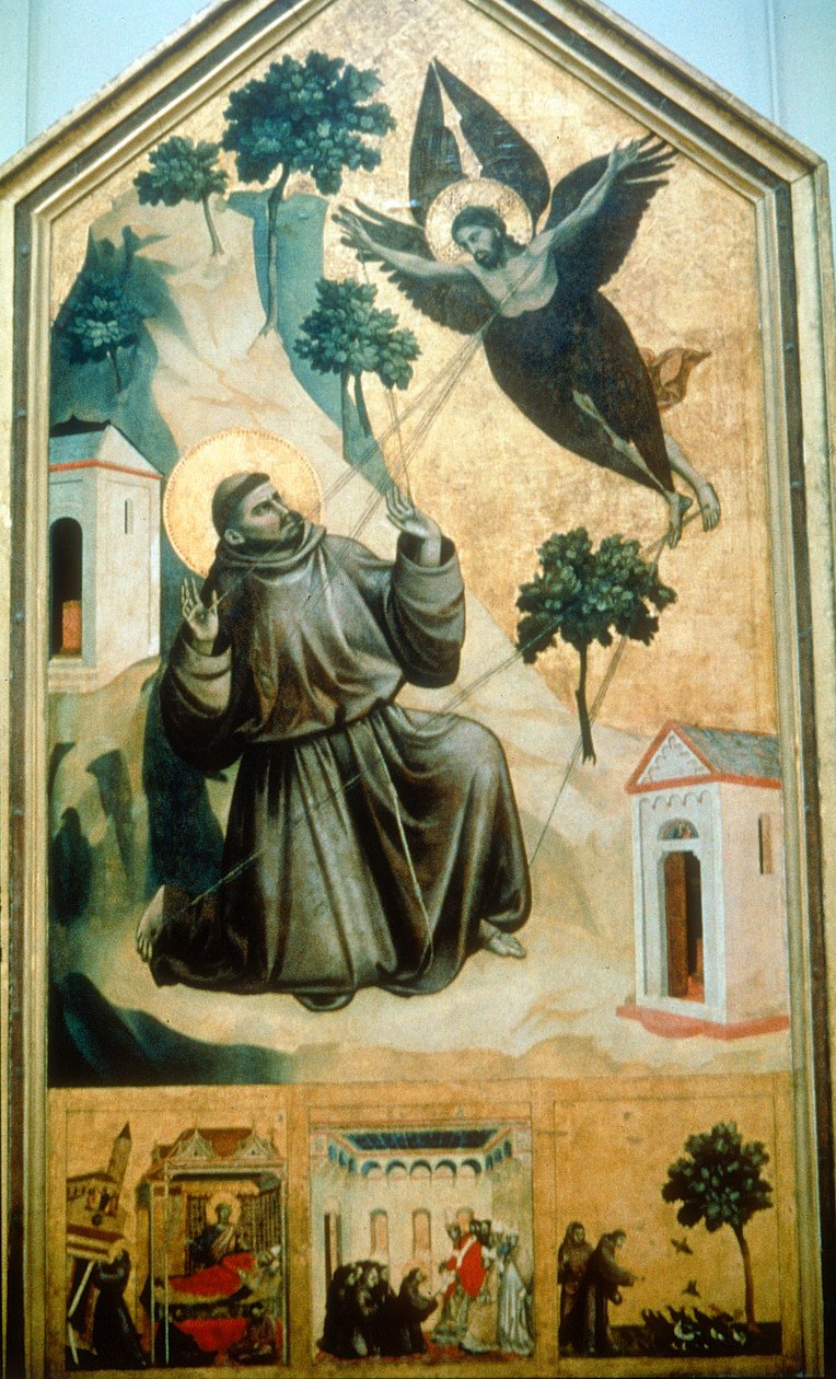 „Stygma św. Franciszka” 1300 autorstwa Giotto