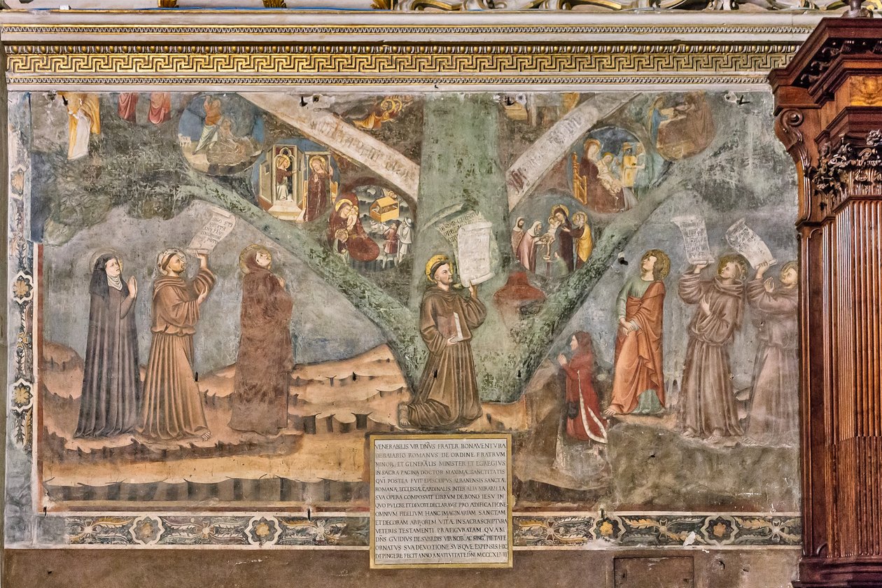 Drzewo Życia, prawy transept autorstwa Giotto di Bondone (style of)