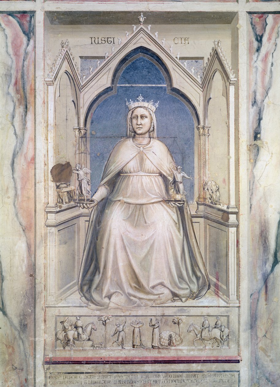 Alegoria sprawiedliwości, ok. 1305 (fresk) autorstwa Giotto di Bondone