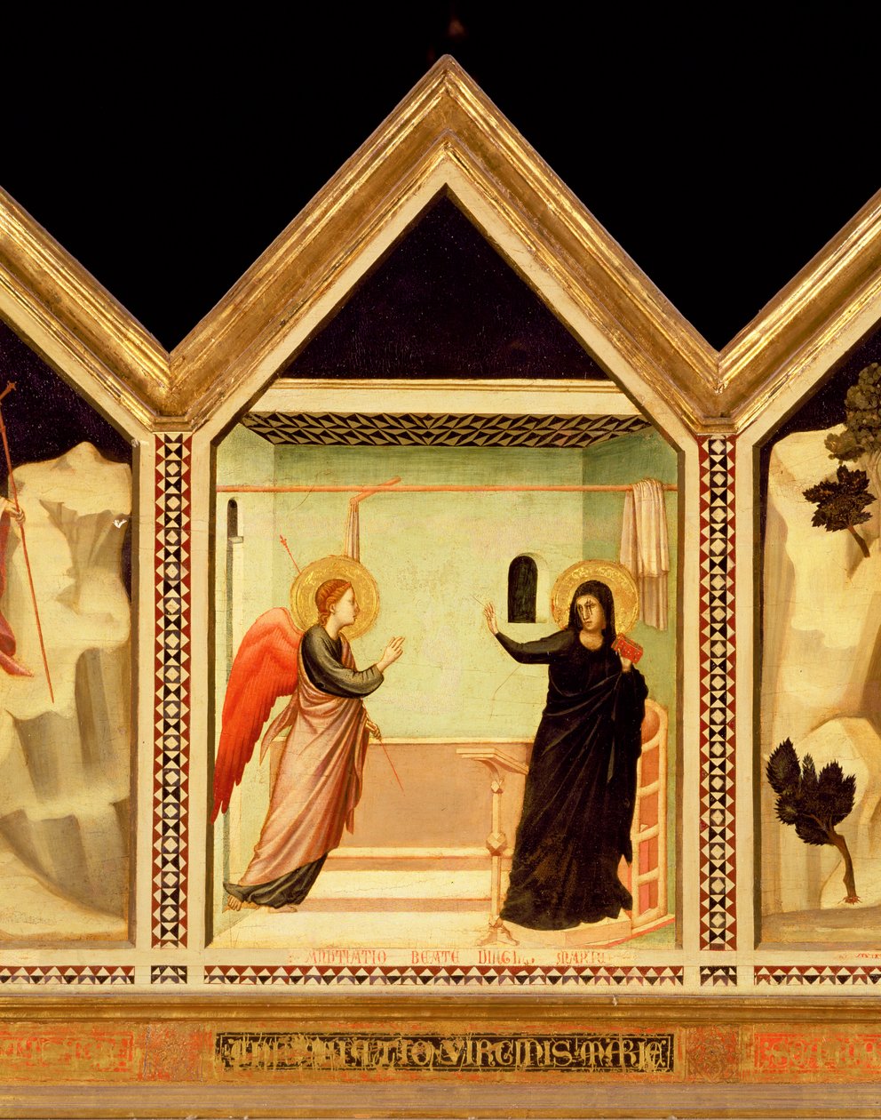 Zwiastowanie, z rewersu poliptyku św. autorstwa Giotto di Bondone