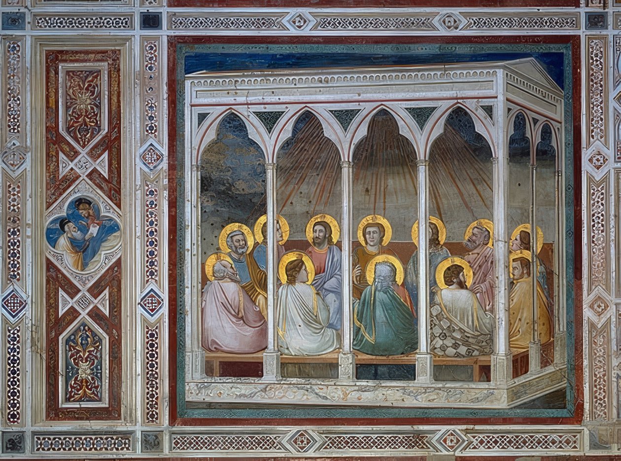 Zesłanie Ducha Świętego. 1303-05 autorstwa Giotto di Bondone