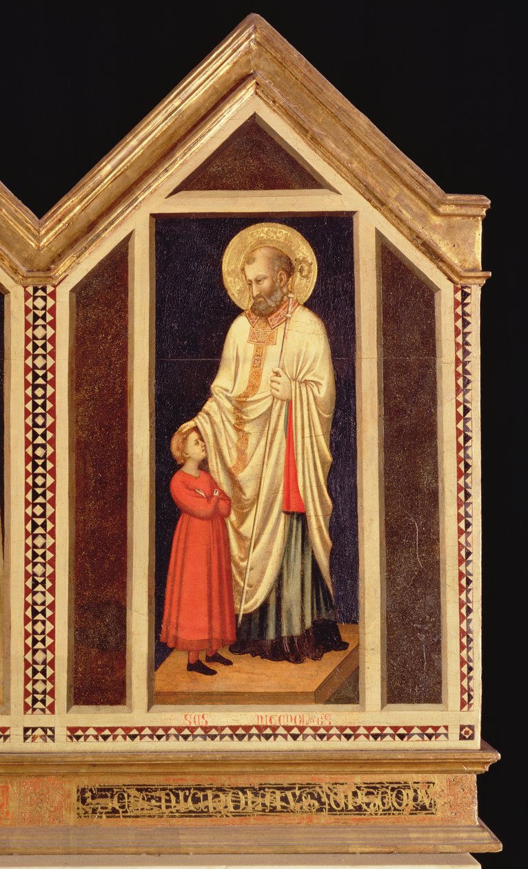 Św. Mikołaj, z poliptyku św. autorstwa Giotto di Bondone