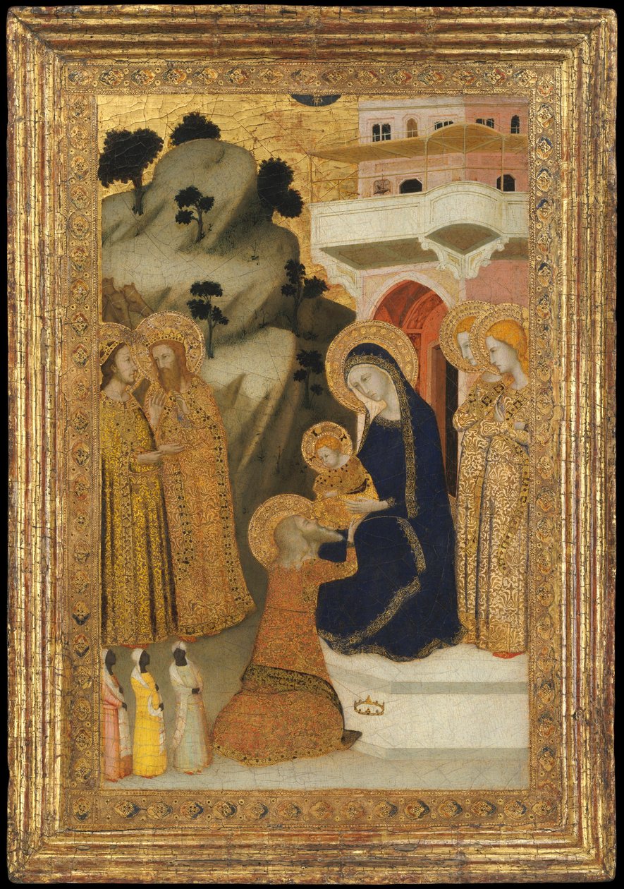Adoracja Trzech Króli, ok. 1340-43 autorstwa Giotto di Bondone