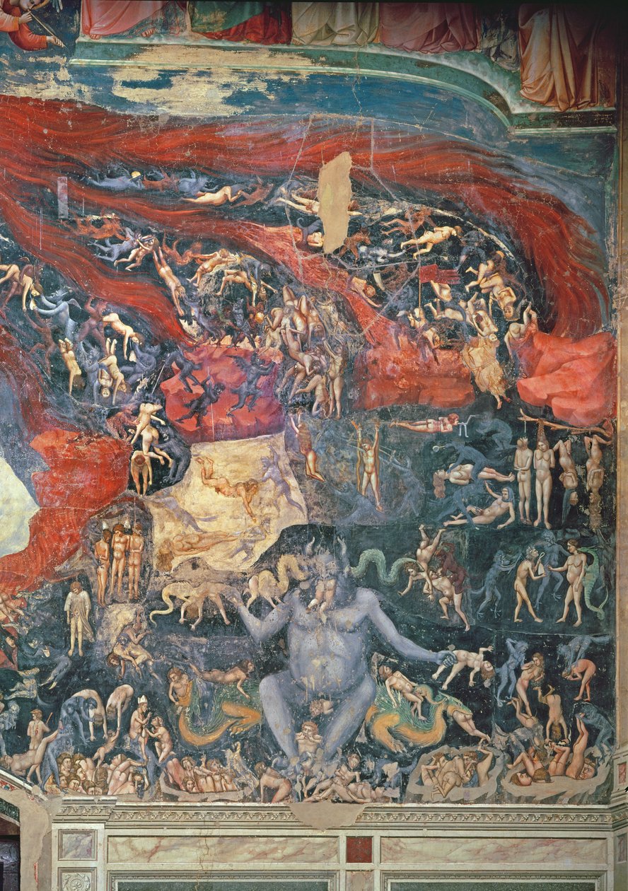 Sąd Ostateczny, fragment piekła, 1303-05 (patrz także 65227) autorstwa Giotto di Bondone