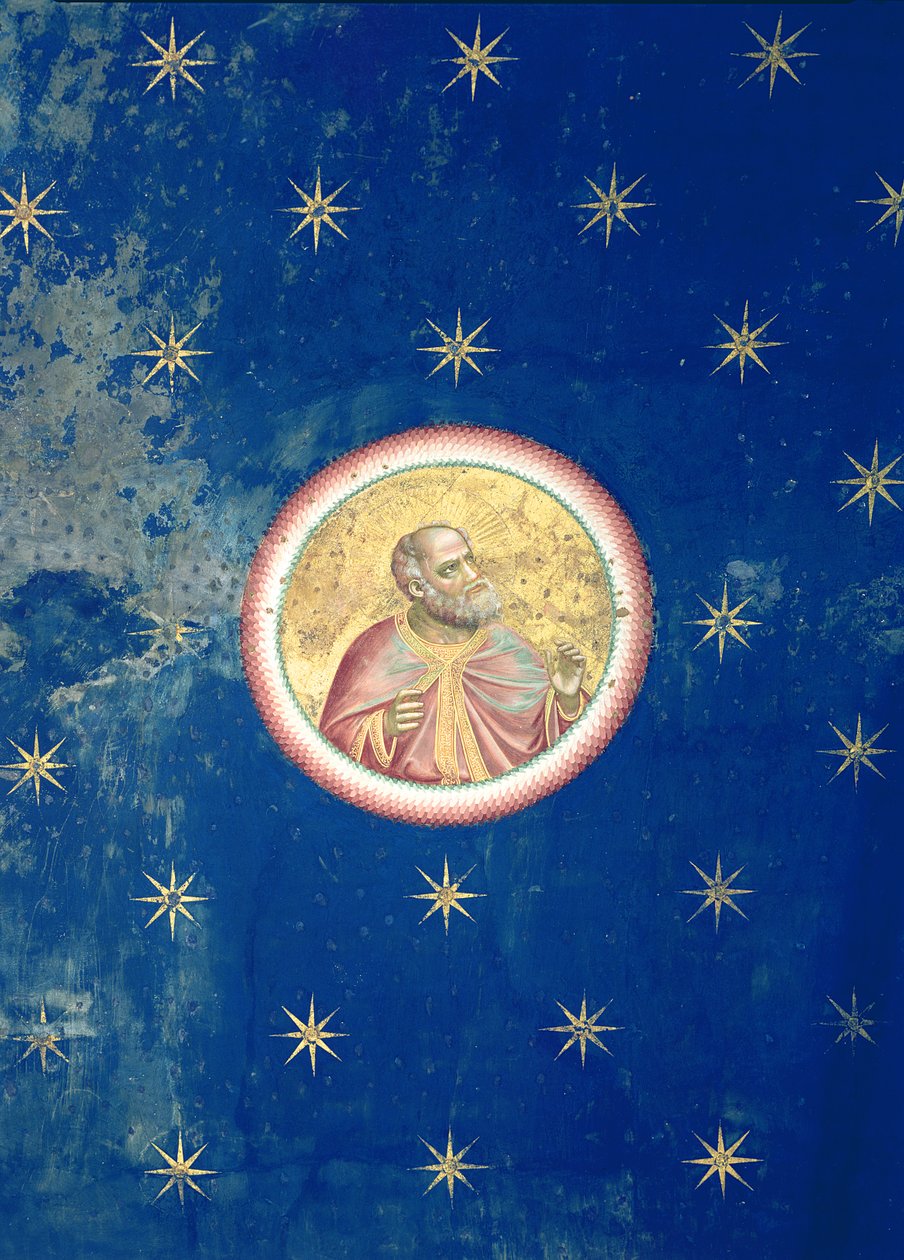 Prorok, ze sklepienia sufitowego, ok.1305 autorstwa Giotto di Bondone