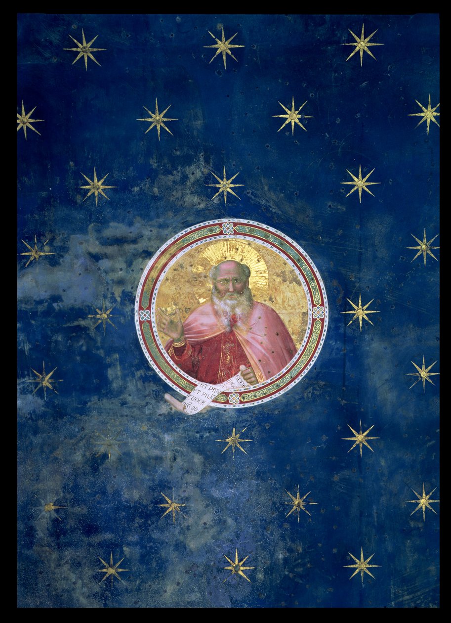 Prorok Izajasz, fragment skarbca, 1303-05 (po renowacji) autorstwa Giotto di Bondone