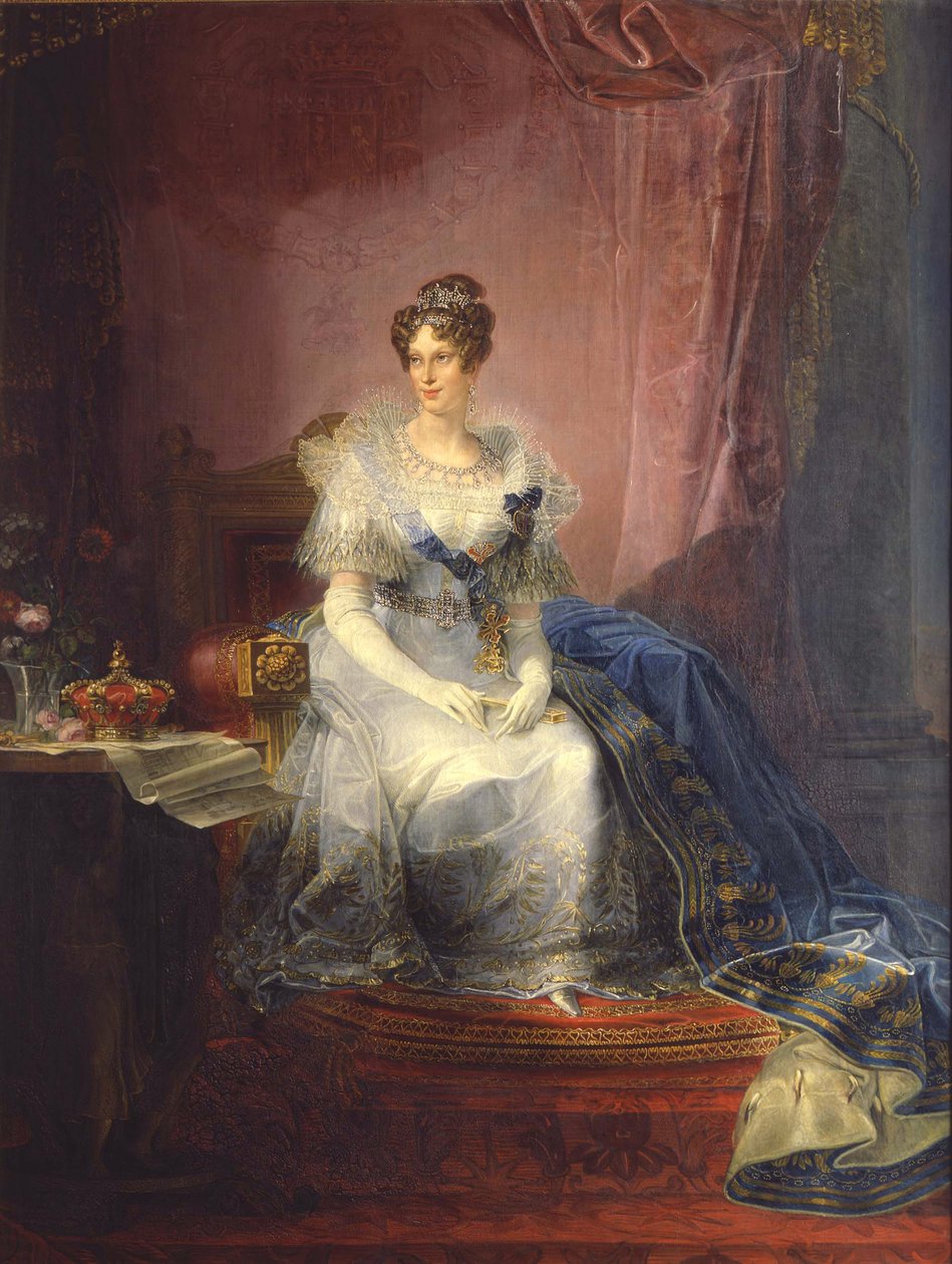 Portret Marie-Louise Austrii 1791-1847, księżna Parmy, 1837-1839 autorstwa Giovan Battista Borghesi