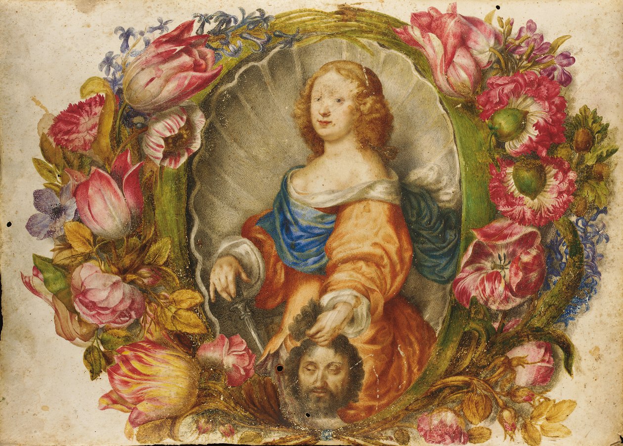 Portret wielkiej księżnej Vittoria della Rovere jako Judith autorstwa Giovanna Garzoni