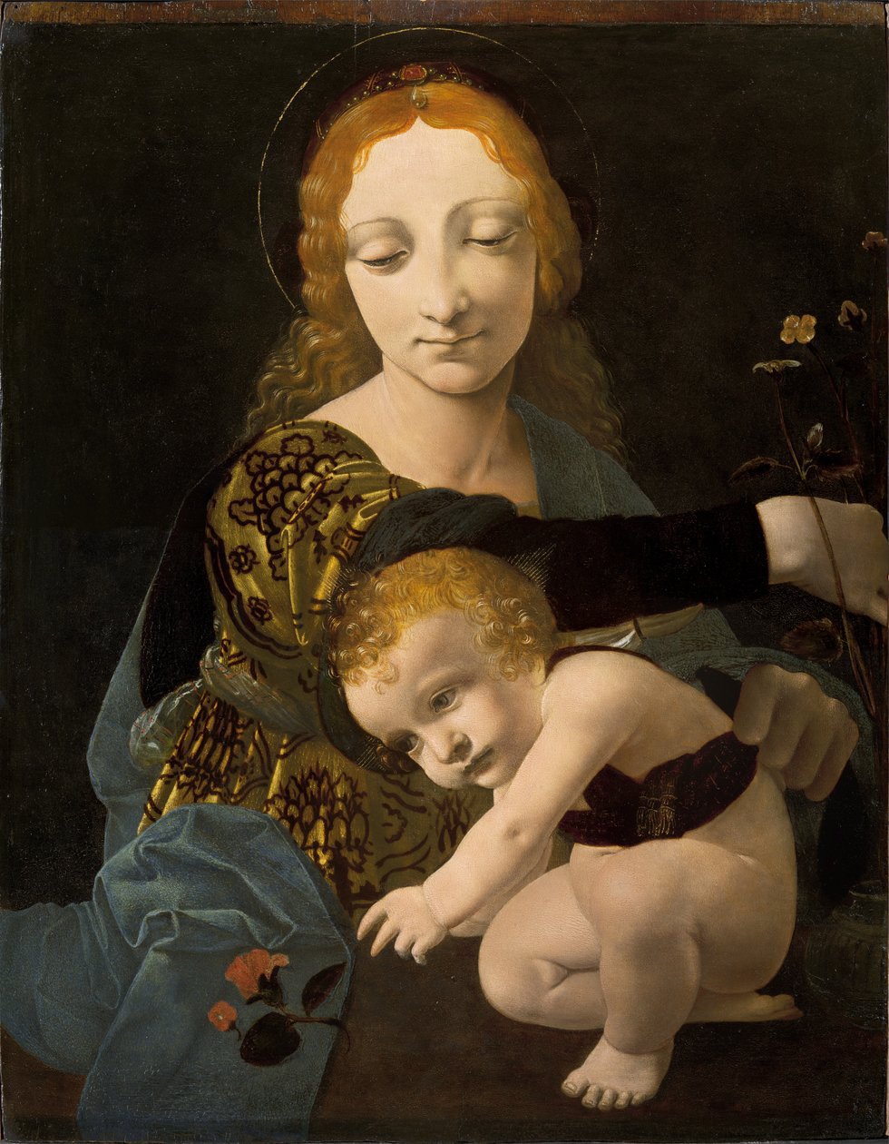Dziewica z Dzieciątkiem (Madonna z Róży) autorstwa Giovanni Antonio Boltraffio