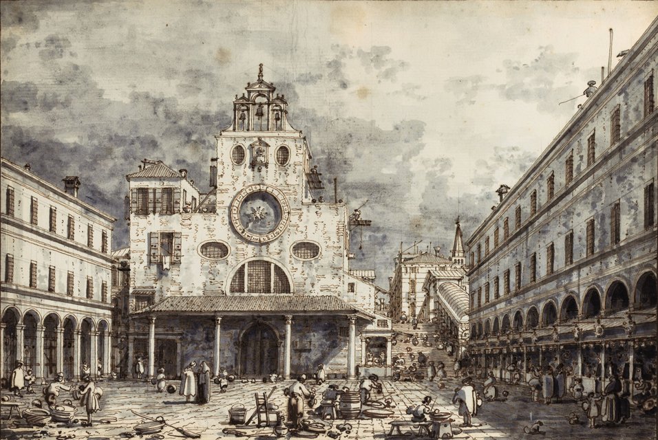 , Campo San Giacomo di Rialto autorstwa Giovanni Antonio Canal