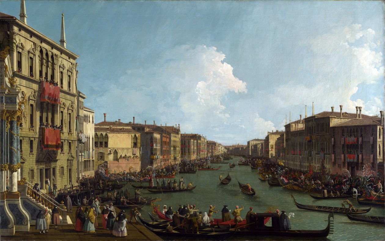 Regaty na Canale Grande, ok. 1735 autorstwa Giovanni Antonio Canal