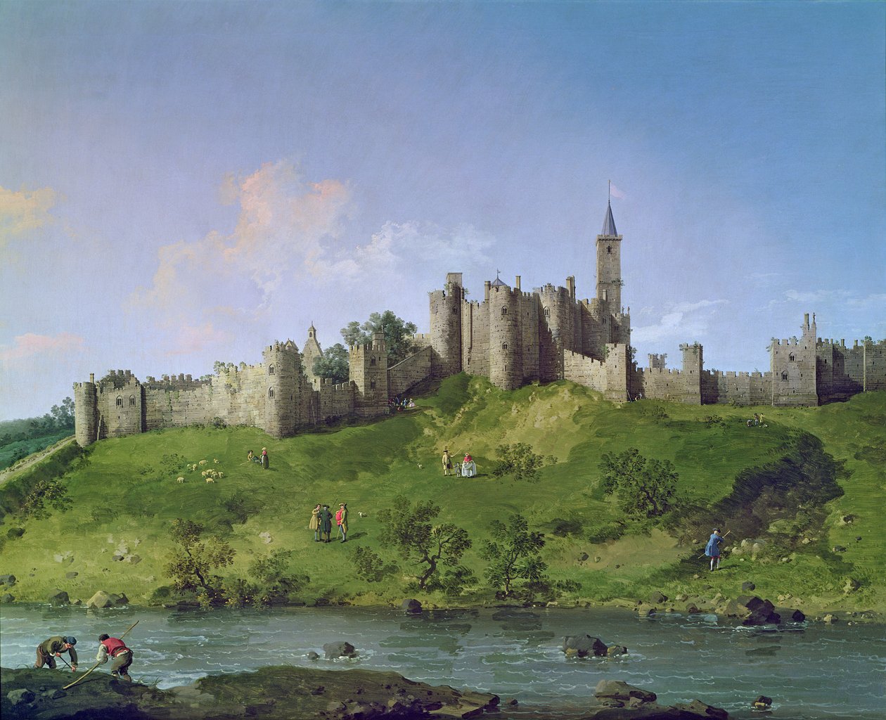 Zamek Alnwick autorstwa Giovanni Antonio Canal