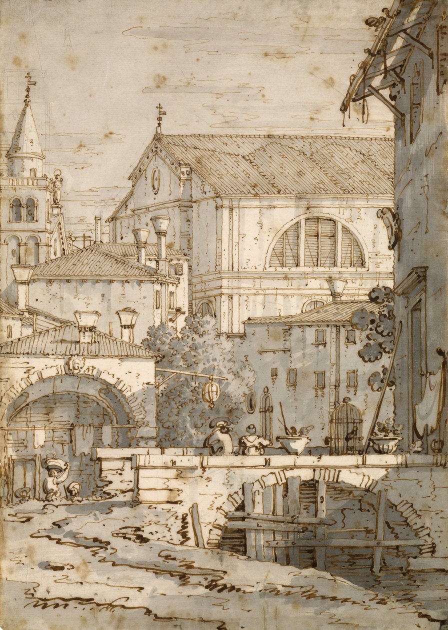 Architektoniczne Capriccio autorstwa Giovanni Antonio Canal
