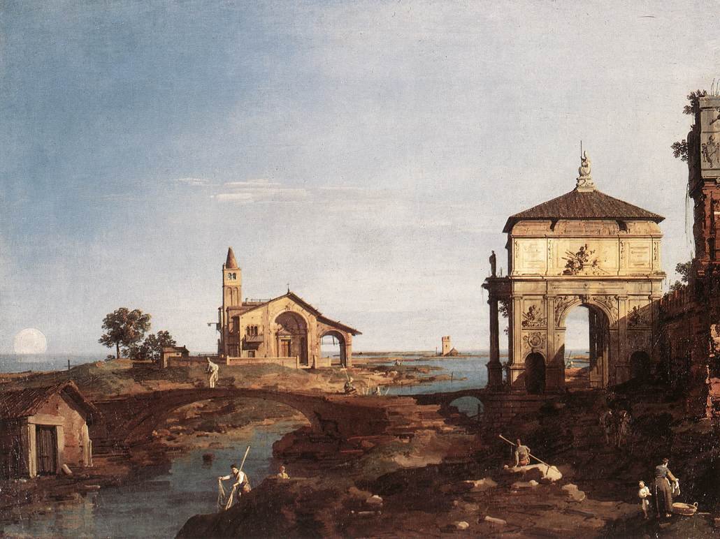 Capriccio z motywami weneckimi autorstwa Giovanni Antonio Canal