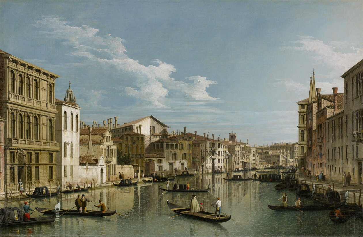 Canal Grande od Palazzo Flangini do Palazzo Bembo, ok. 1740 autorstwa Giovanni Antonio Canal