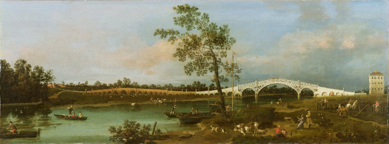 Most Starego Waltona, 1755 autorstwa Giovanni Antonio Canal