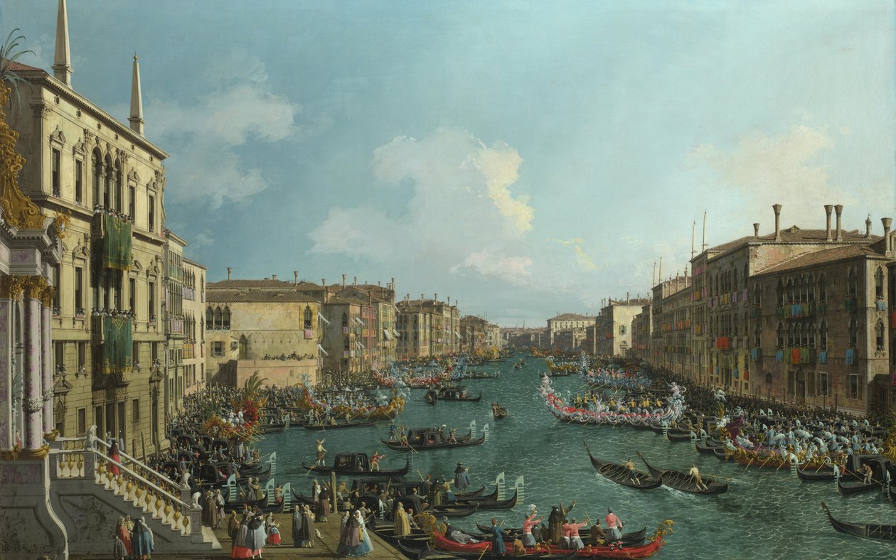 Regaty na Canale Grande autorstwa Giovanni Antonio Canal
