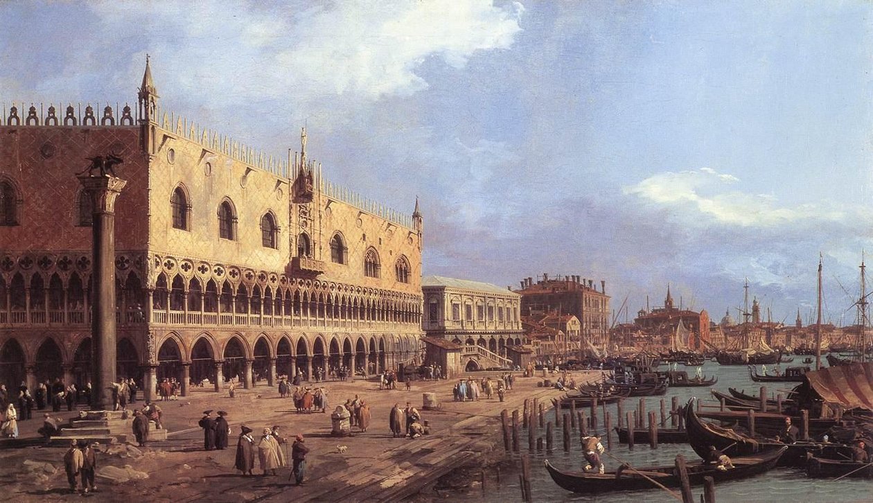 Riva degli Schiavoni autorstwa Giovanni Antonio Canal