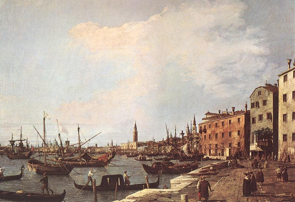 Riva degli Schiavoni autorstwa Giovanni Antonio Canal