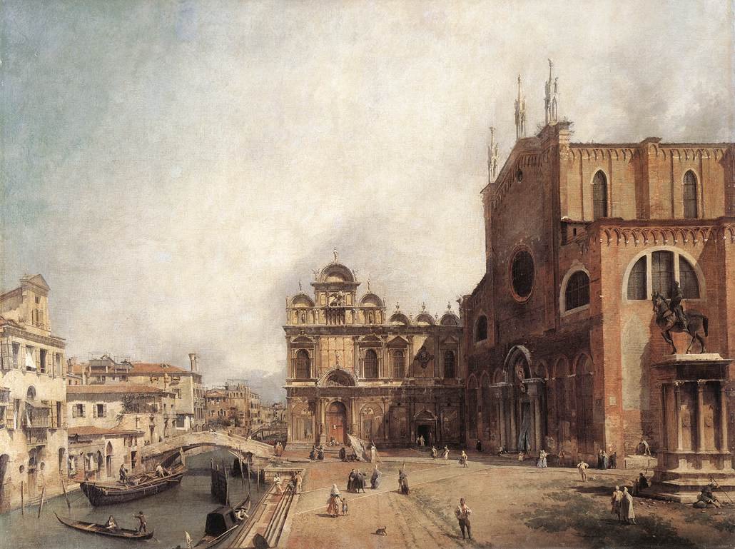Santi Giovanni e Paolo i Scuola di San Marco autorstwa Giovanni Antonio Canal