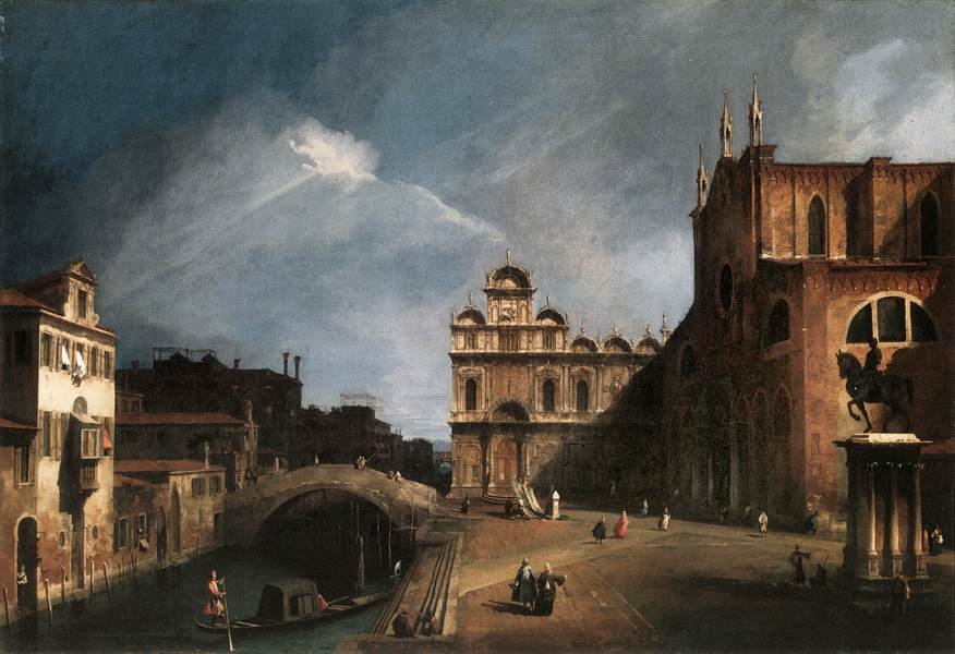 Santi Giovanni e Paolo i Scuola di San Marco autorstwa Giovanni Antonio Canal