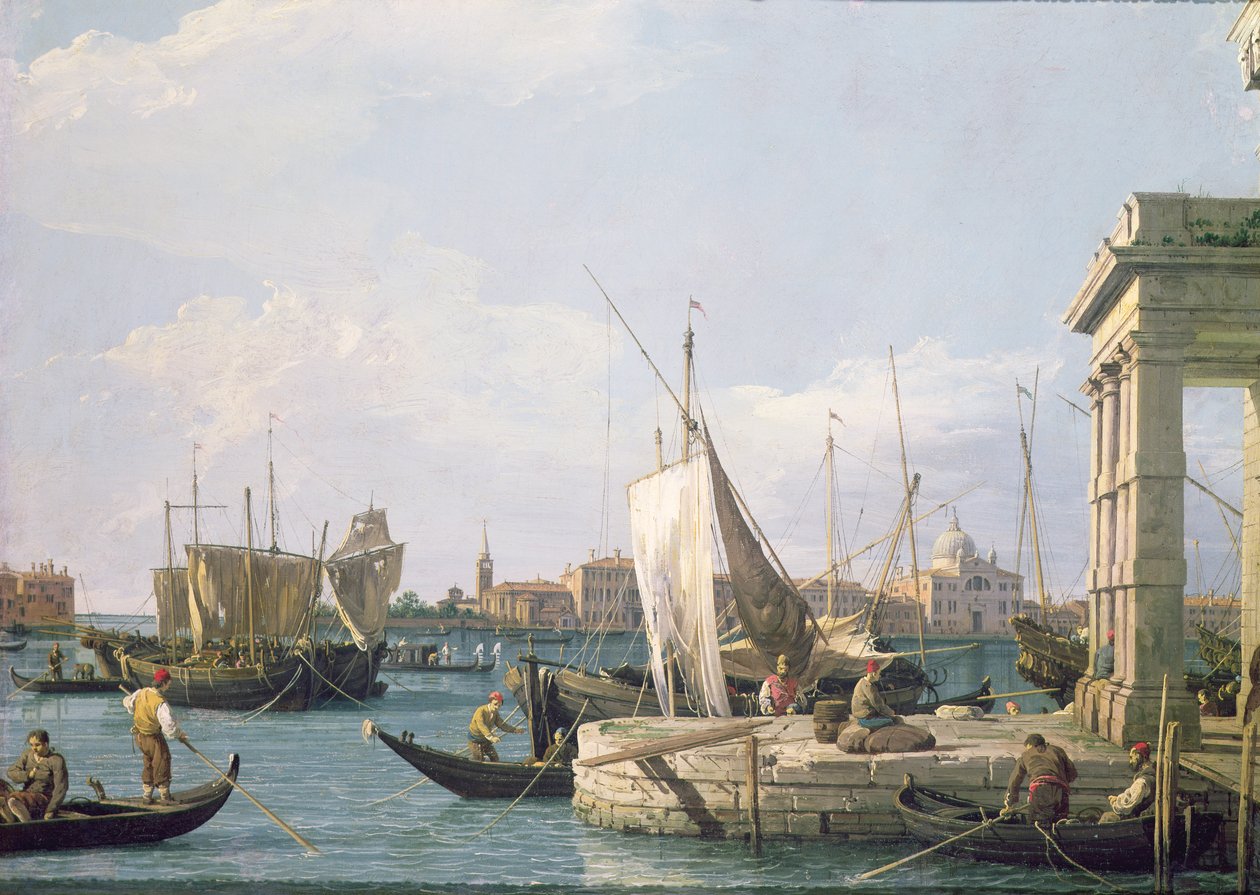Punta della Dogana, 1730 autorstwa Giovanni Antonio Canal