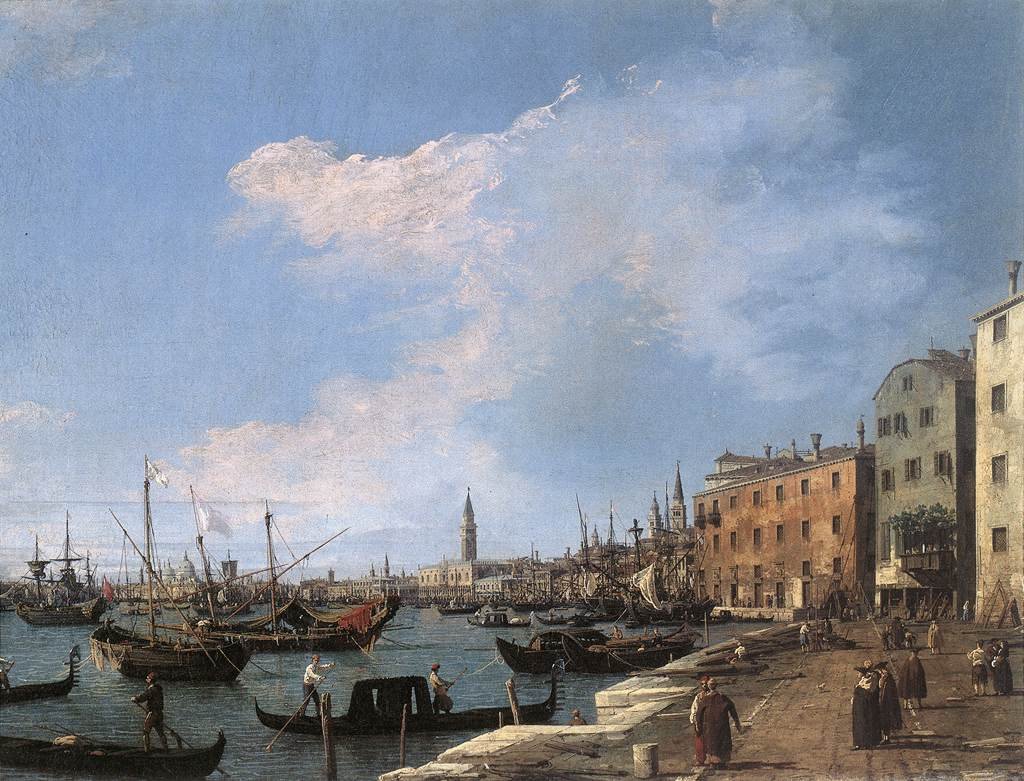 Riva degli Schiavoni autorstwa Giovanni Antonio Canal