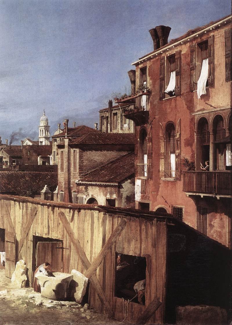 Stocznia Kamieniarzy autorstwa Giovanni Antonio Canal