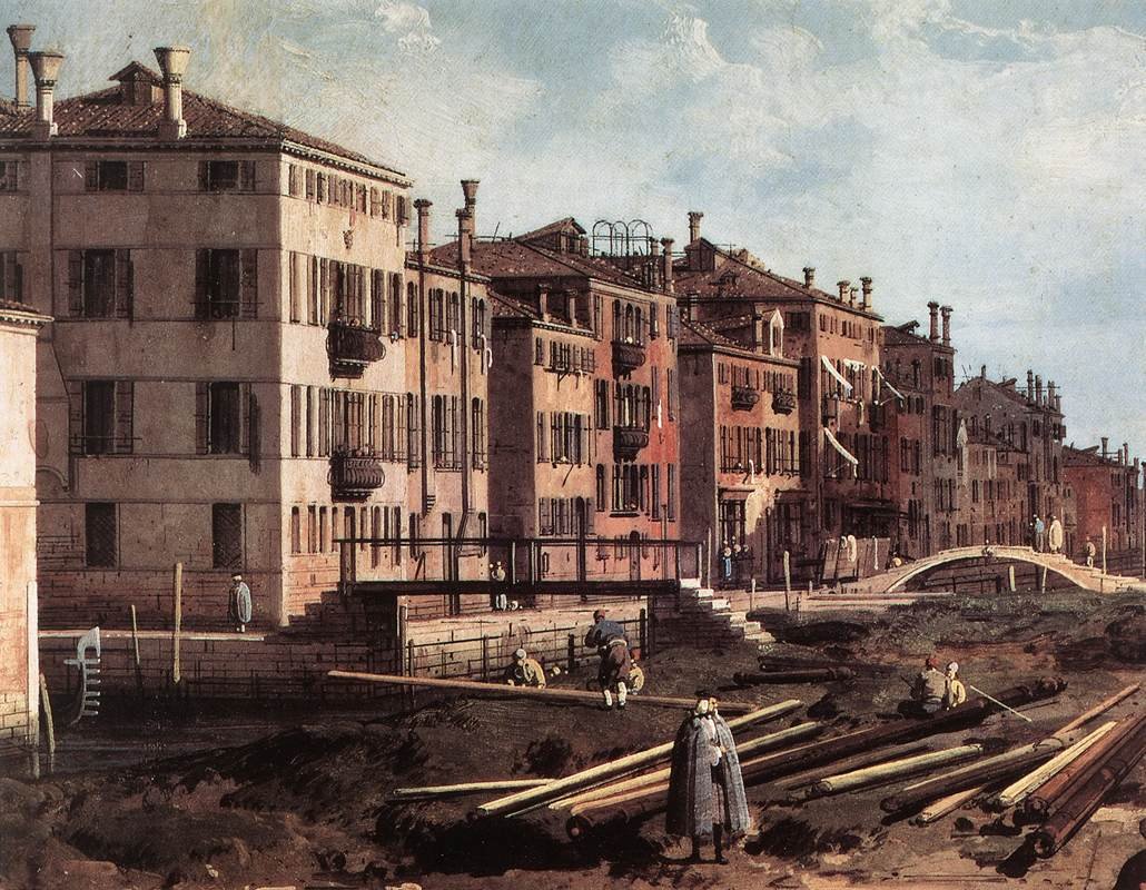 Widok na San Giuseppe di Castello autorstwa Giovanni Antonio Canal