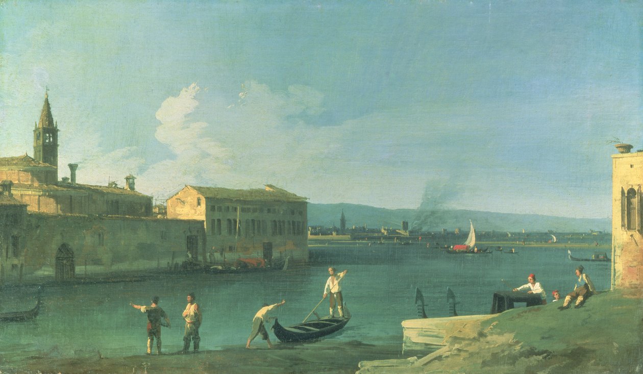 Widok na San Michele w Isola, Wenecja? autorstwa Giovanni Antonio Canal