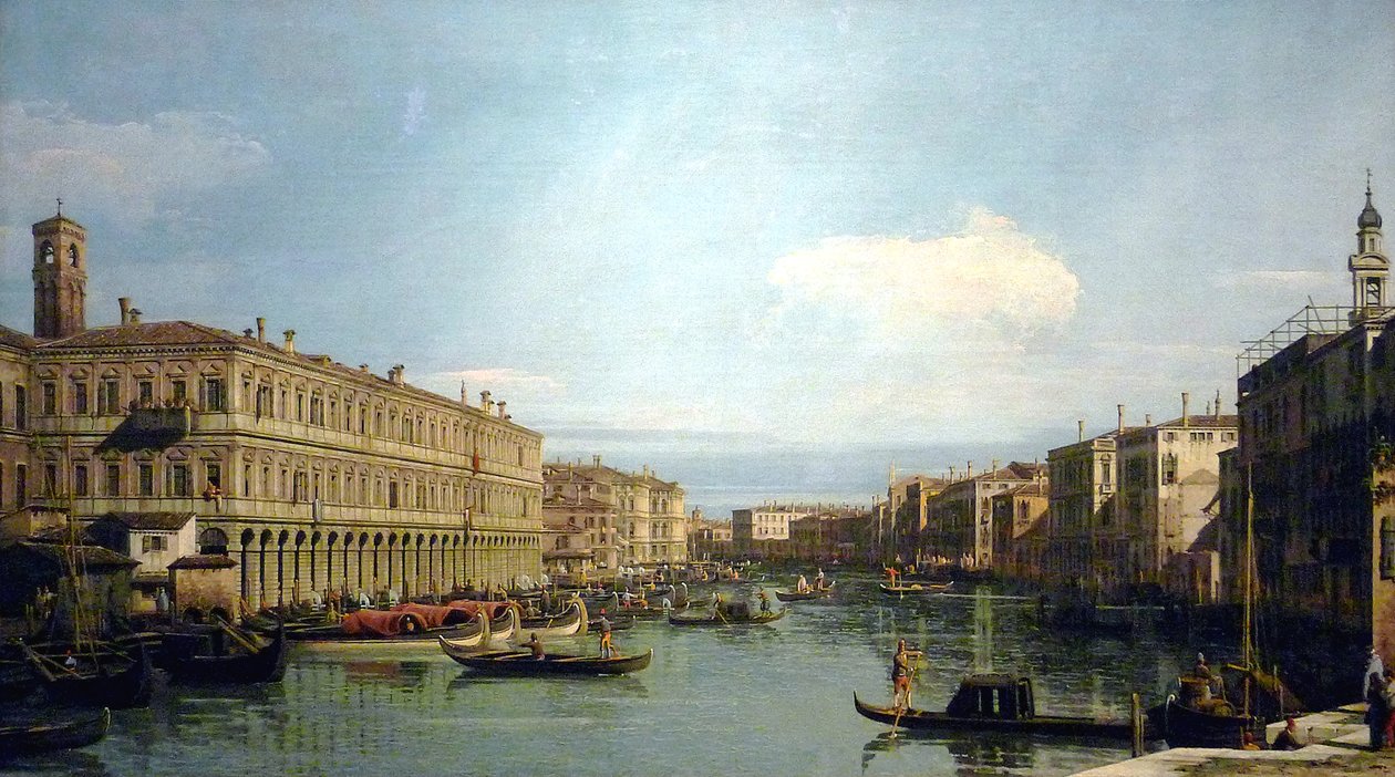 Widok na Canal Grande autorstwa Giovanni Antonio Canal