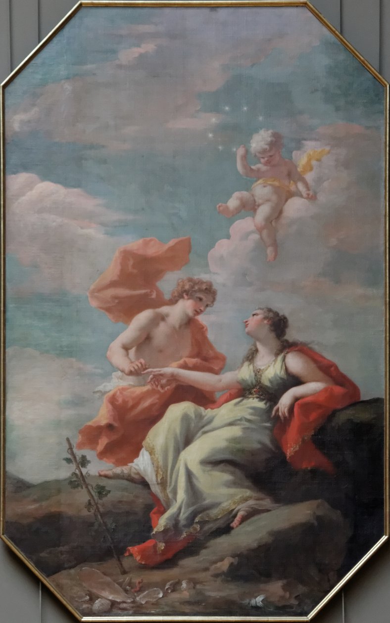Bachus i Ariadna autorstwa Giovanni Antonio Pellegrini