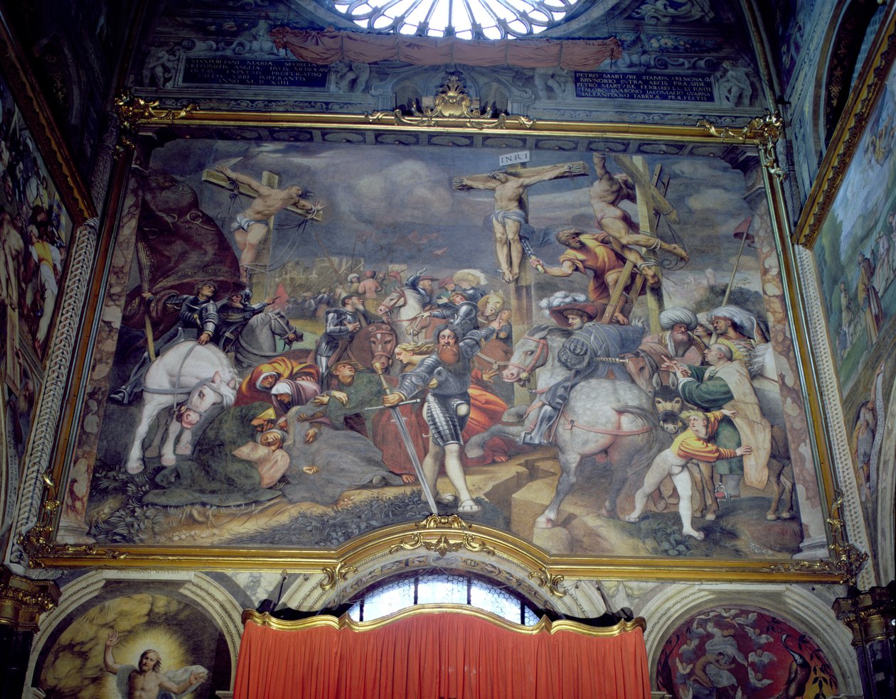 Ukrzyżowanie, 1521 autorstwa Giovanni Antonio Pordenone