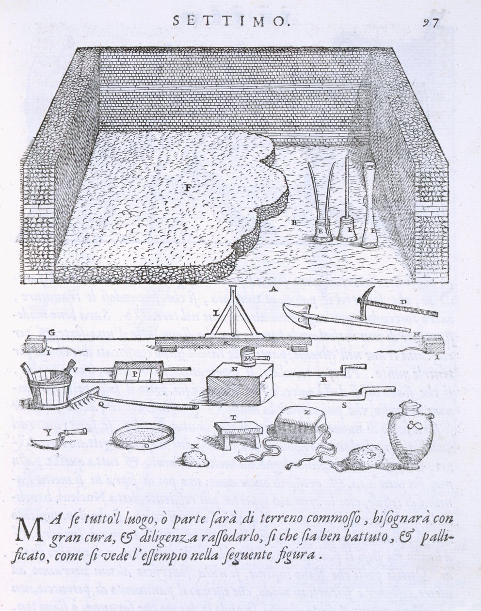 Etapy i metody układania podłóg, z "Della Architettura", opublikowanego w 1590 r. autorstwa Giovanni Antonio Rusconi