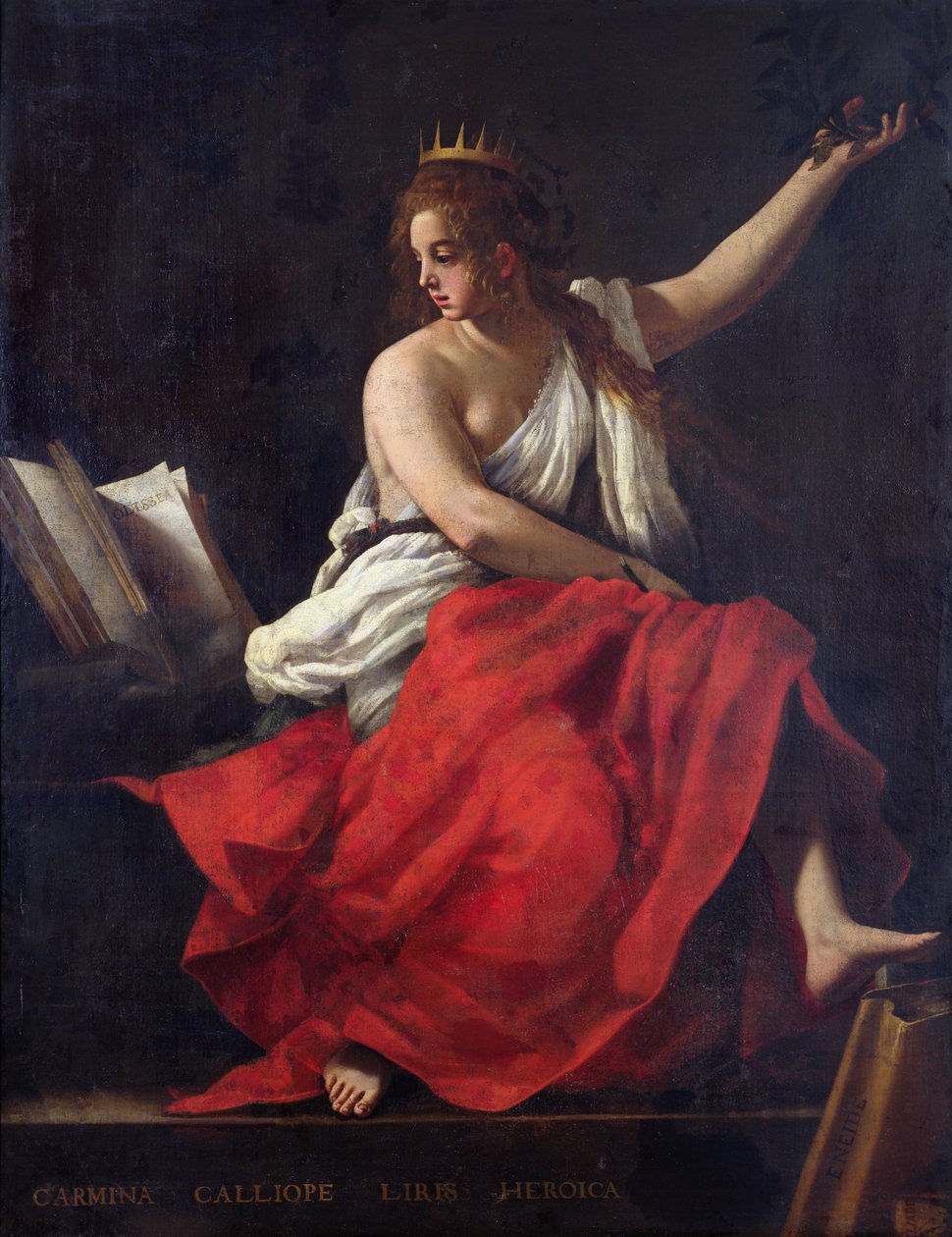 Calliope, muza poezji epickiej autorstwa Giovanni Baglione