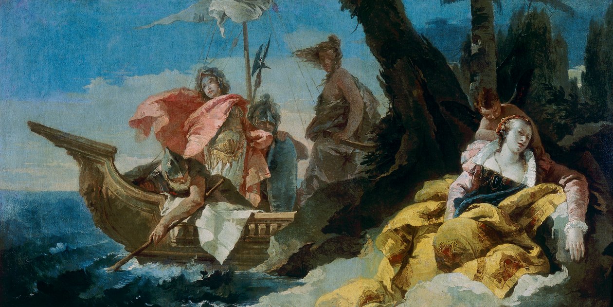 Rinaldo porzuca Armida autorstwa Giovanni Battista Tiepolo