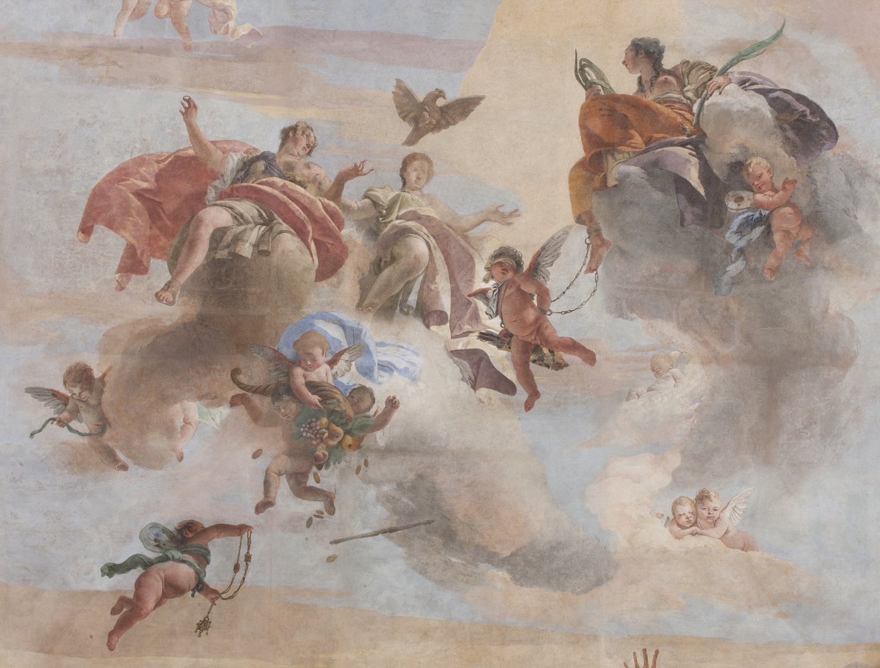 Upadek demonów, Opowieści Scypiona, detal, 1731 (detal 3498337) autorstwa Giovanni Battista Tiepolo