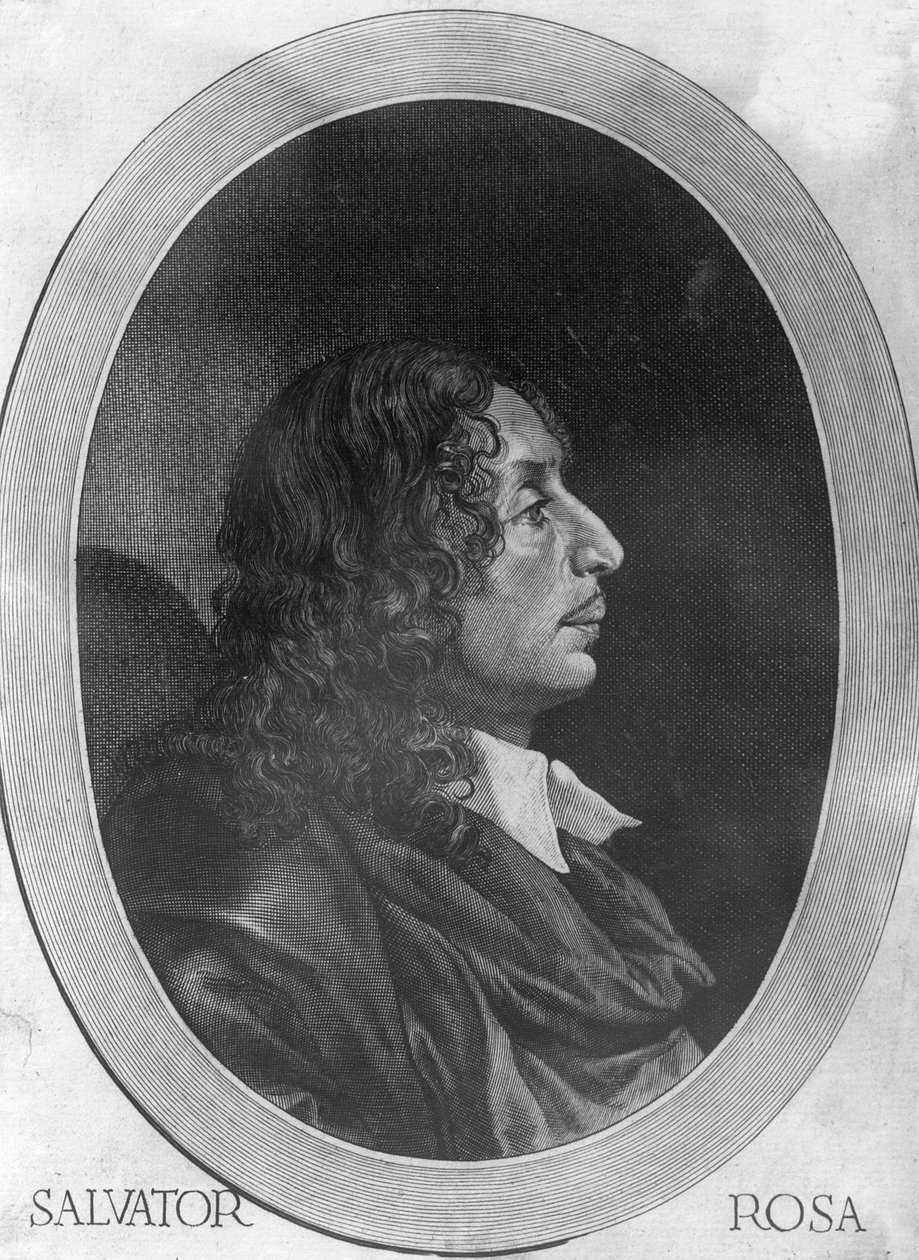 Salvator Rosa autorstwa Giovanni Battista Bonacina