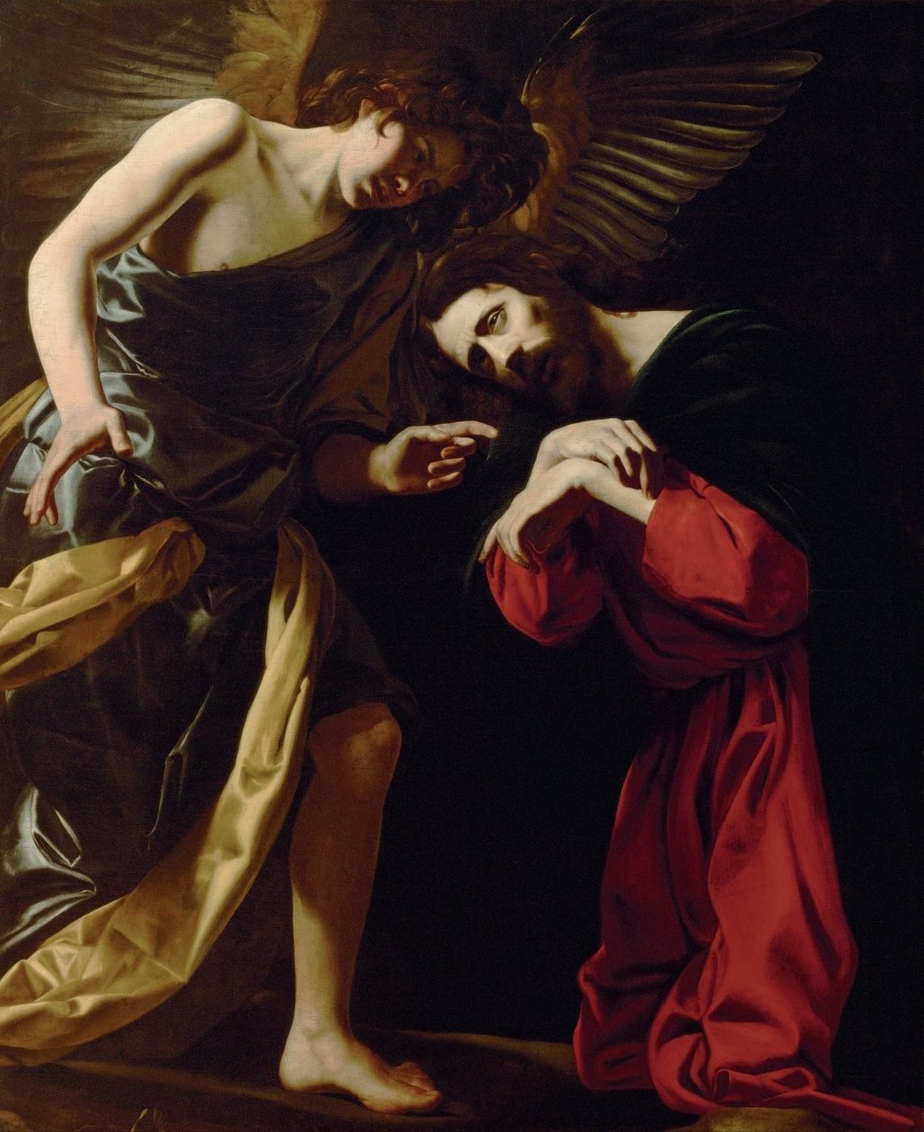 Chrystus na Górze Oliwnej (Bojaźń Chrystusa przed śmiercią) autorstwa Giovanni Battista Caracciolo
