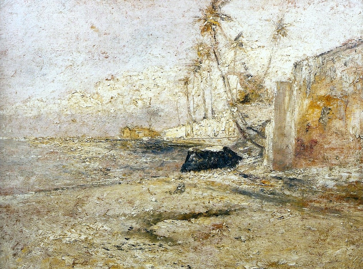Odcinek plaży Sao Roque w Paqueta autorstwa Giovanni Battista Castagneto