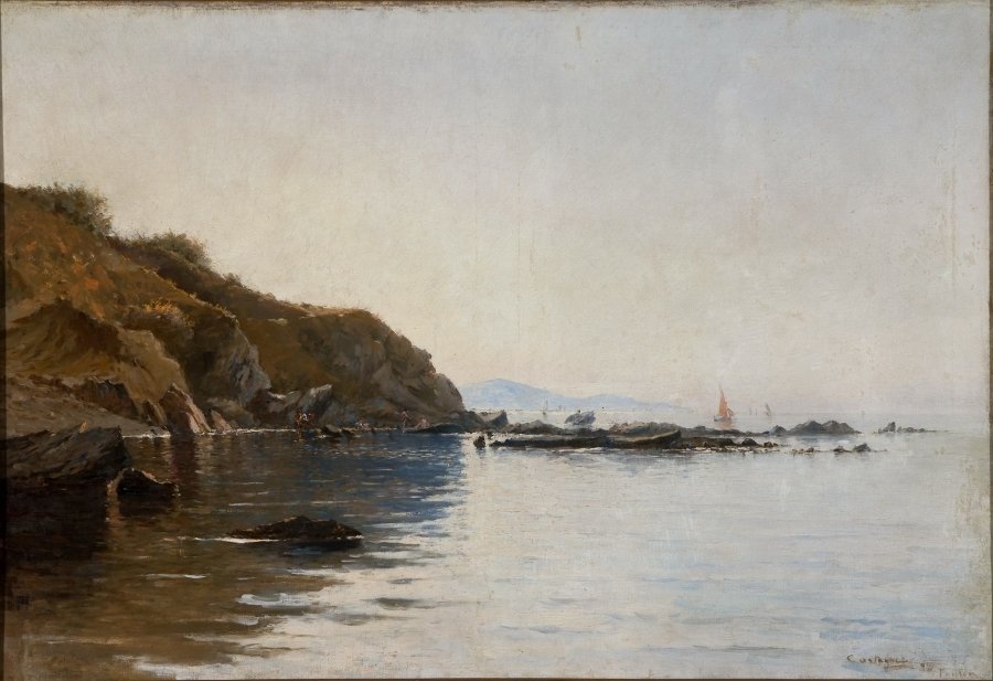 Widok na Mourillon, Tulon, Francja autorstwa Giovanni Battista Castagneto