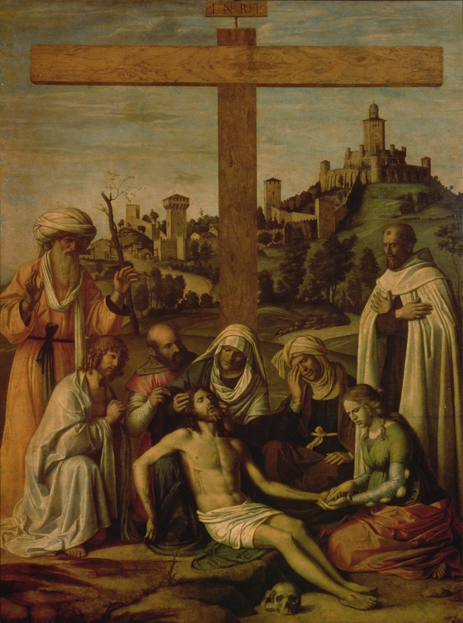Złożenie zeznań autorstwa Giovanni Battista Cima da Conegliano