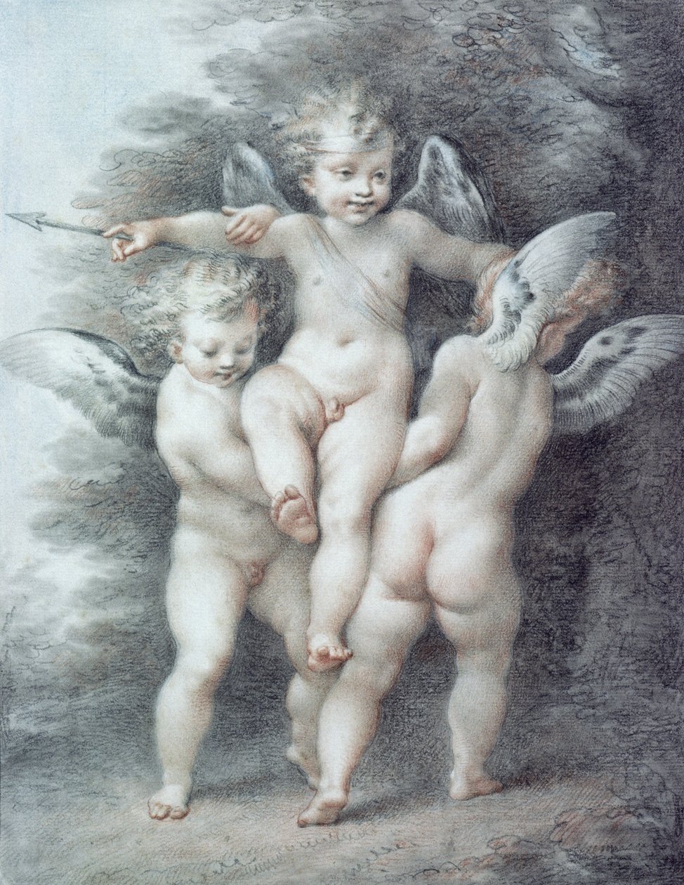 Trzy amorki autorstwa Giovanni Battista Cipriani