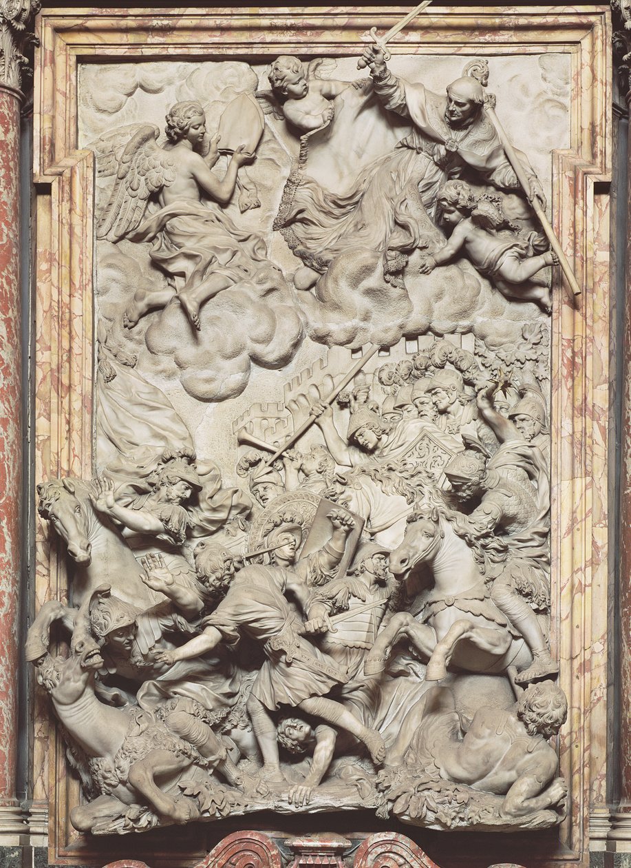 Bitwa pod Anghiari, 1685-87 (marmur) autorstwa Giovanni Battista Foggini