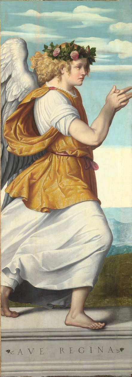 Anioł (panel) autorstwa Giovanni Battista Moroni