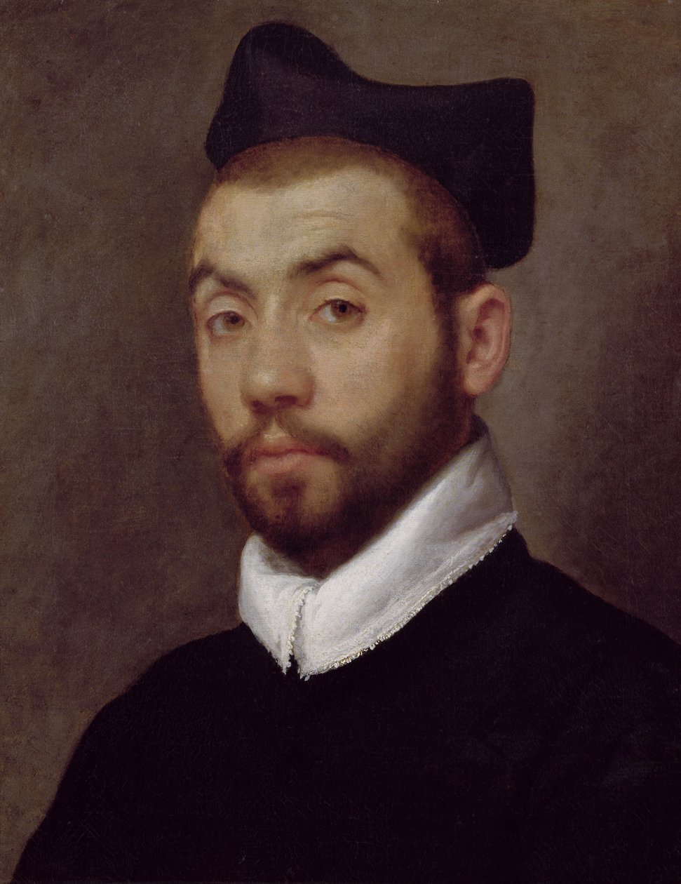 Portret mężczyzny, przypuszczalnie Clement Marot (ok. 1495-1544) autorstwa Giovanni Battista Moroni