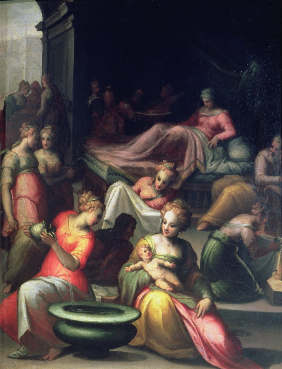 Narodzenia Jana Chrzciciela autorstwa Giovanni Battista Naldini